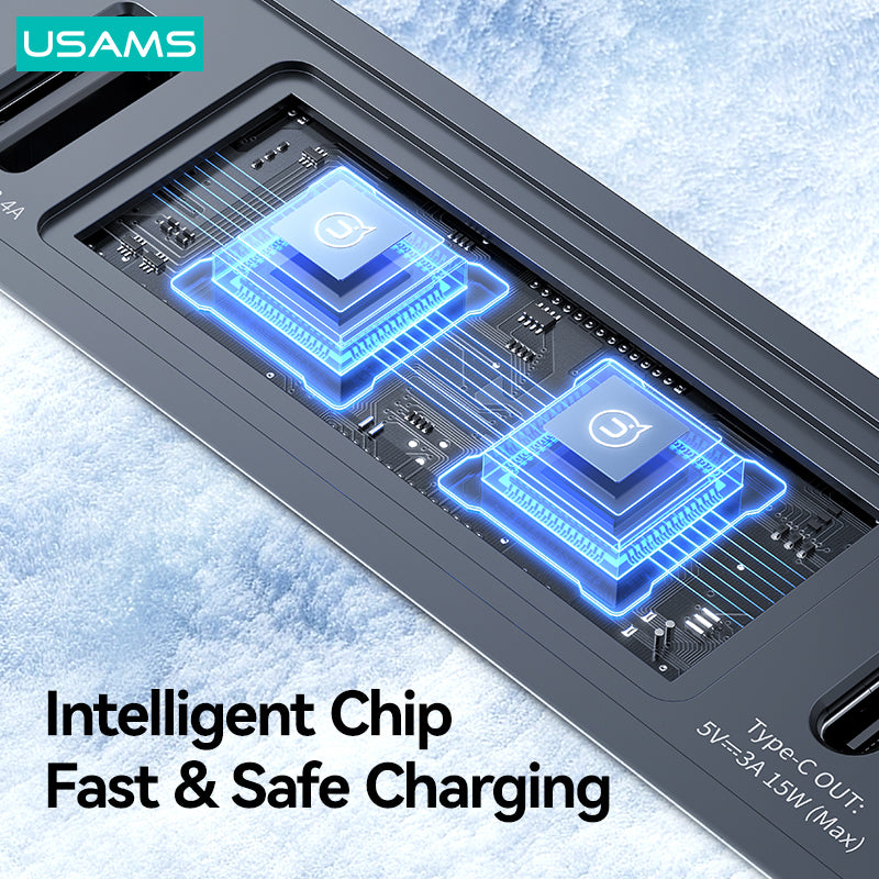 USAMS US-SJ649 For Tesla 3 / Y 60W Car Central Control Charging Hub USAMS US-SJ649 For Tesla 3 / Y 60W Car Central Control Charging Hub